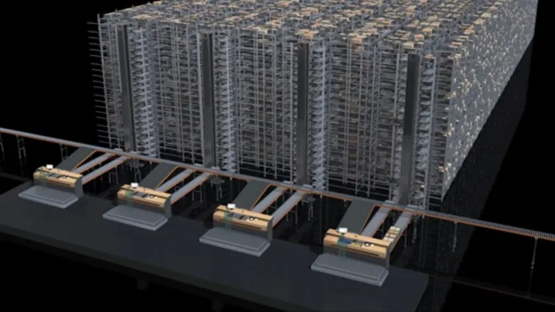 Adapto Shuttle Lagerungssystem von Vanderlande