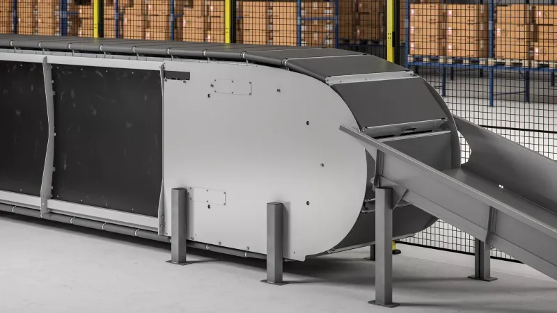 Endstelle eines Sorters von Beumer
