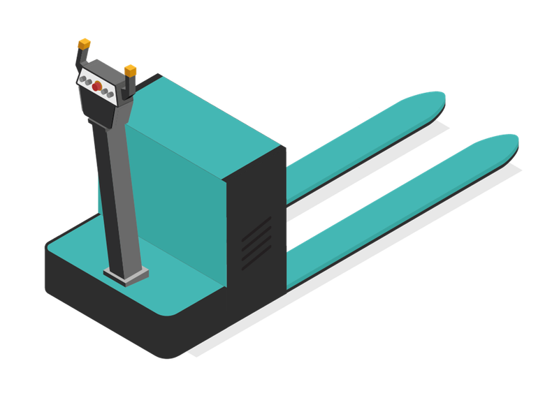 Pedestrian Pallet Truck with electrical control elements