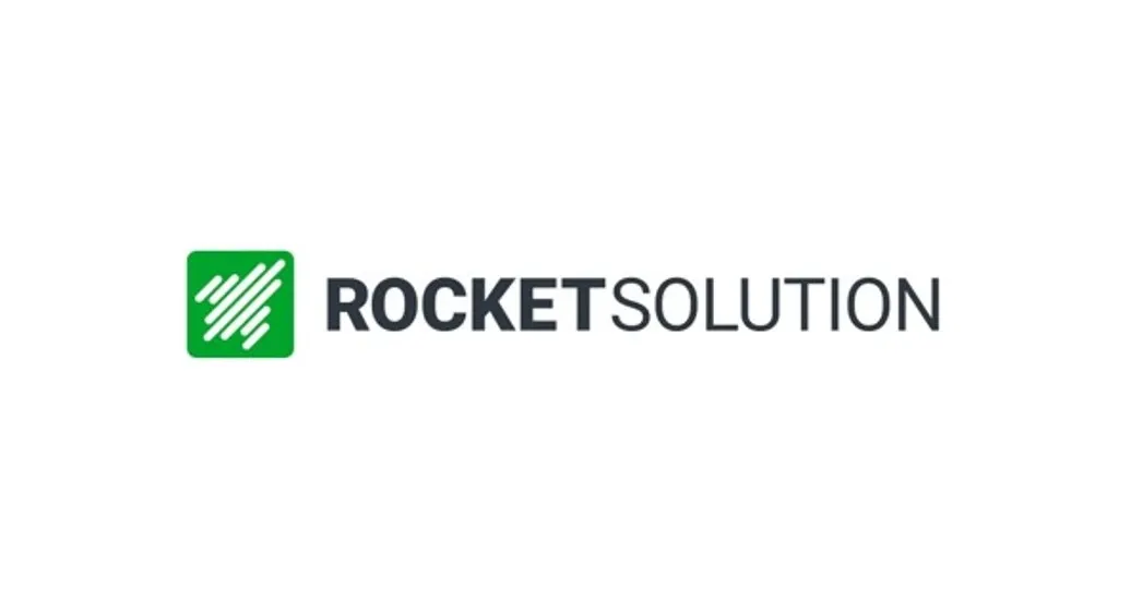 Rocket and writing: ROCKETSOLUTION