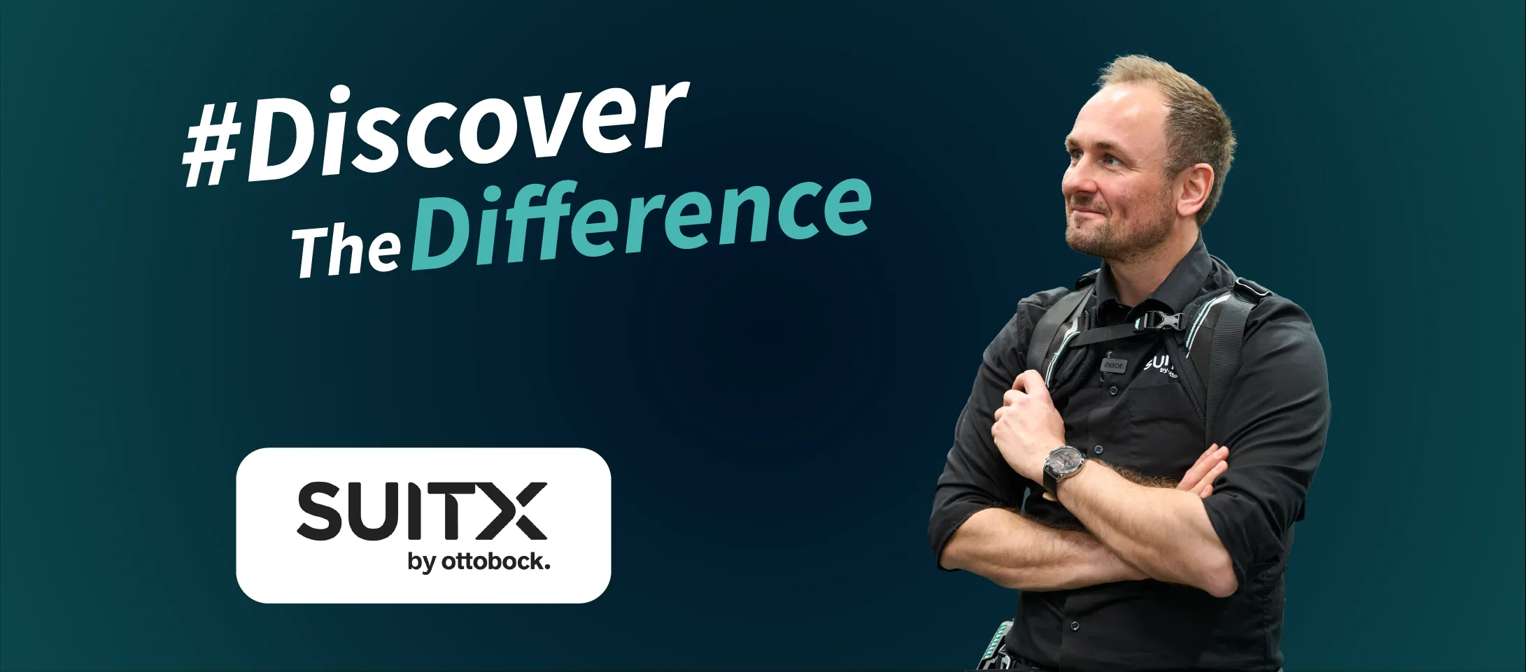 David Duwe von SUITX by Ottobock im Rahmen der Kampagne Discover The Difference