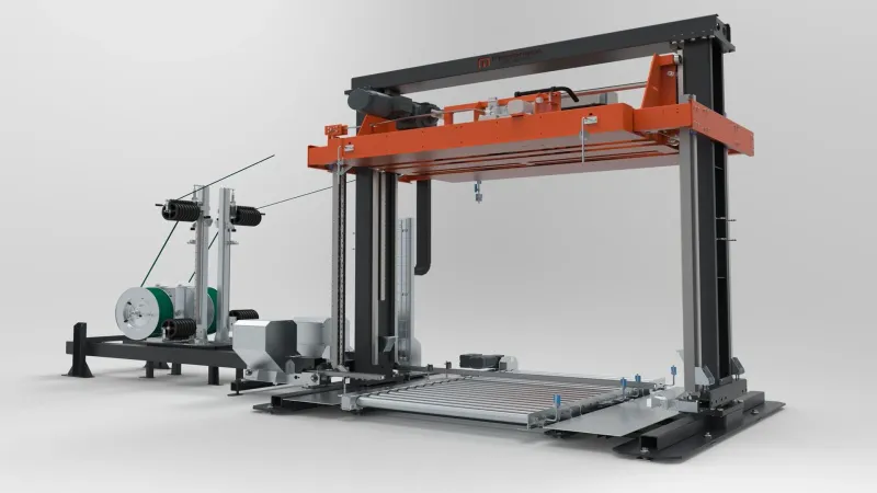 UP5-Aggregat: Massive kompakte Bauweise Bandverschluß mittels Reibschweißverfahren Presskraft mittels Servoantrieb einstellbar