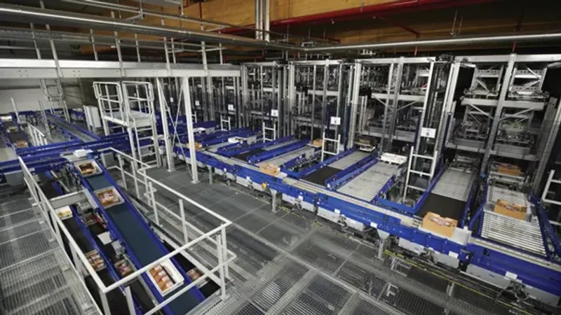 Vanderlande HDS Shuttle from above