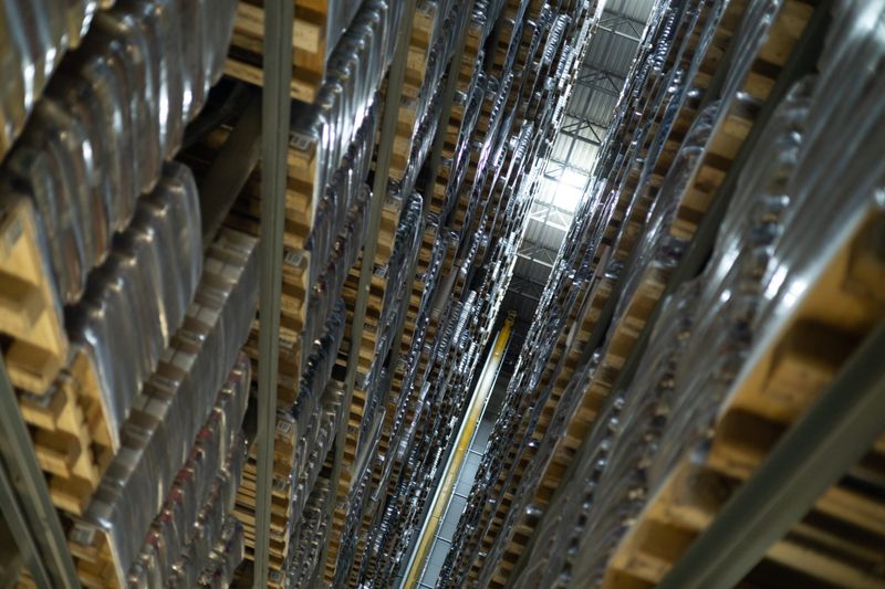 Blick in das Palettenhochregal-Silo#2