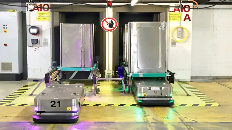 Caesar loaded with metal boxes