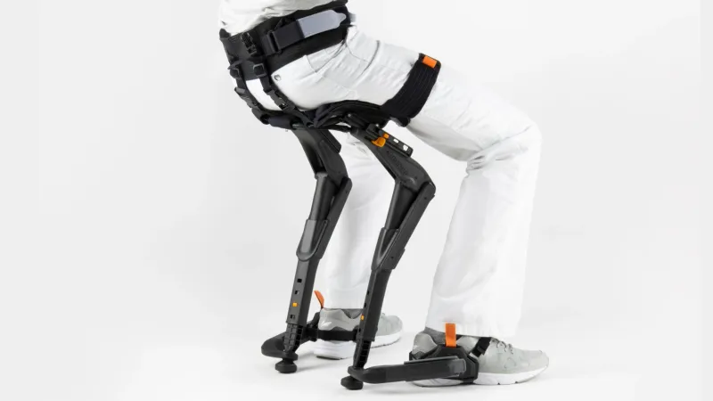 Chairless Chair from the side