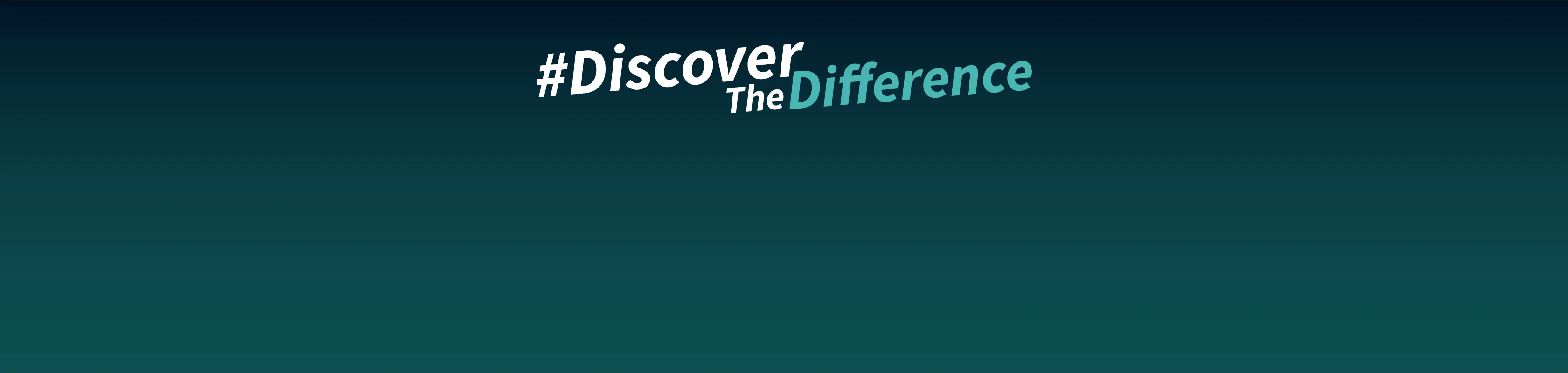 Kampagnen Headerbild von Discover The Difference