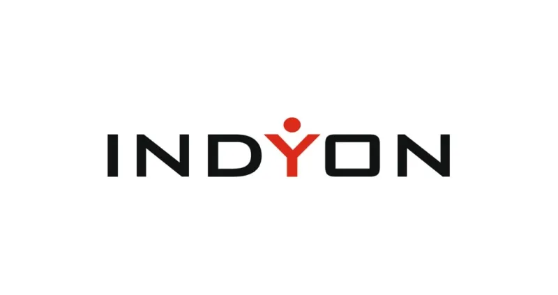 Logo INDYON: black writing on white background