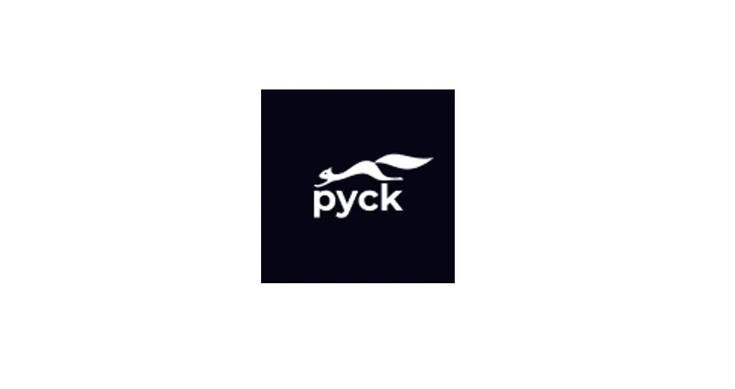 Schwarz-weißes Logo von pyck