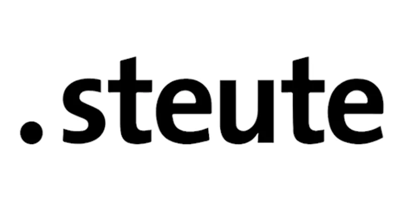 steute Technolgoies Schriftzug in schwarz