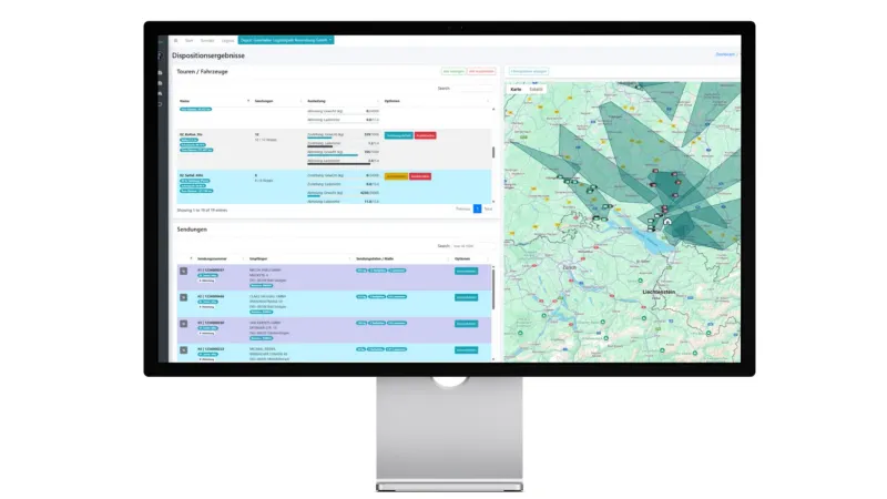Automatisierte Disposition - aluco Front-End 