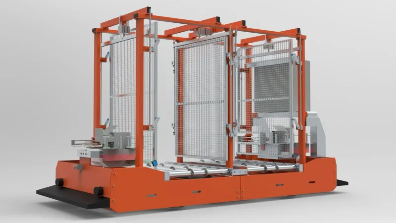 Querverschiebewagen mit 2 Plätzen